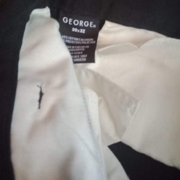 Men's Black Slacks Dress Pant 30/32 - Picture 3 of 3